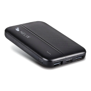 Helix ETHPB5 Power Bank Turbovolt+ 5000mAh 3-Port Portable Battery with Charger