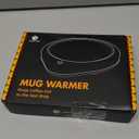 Coffee Mug Warmer, Cup Warmer for Desk with Auto Shut Off Smart Temperature Settings, Electric Beverage Tea Water Milk Heater for All Cups and Mugs, Heating Plate Candle Wax Warmer (Dark Black)