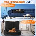 Dog Car Seat for Large/Medium Dogs, Dog Car Bed for Backseat Washable Pet Travel Safety with Storage Pockets for Easy Cleaning Fits for All Cars(47 * 20 * 7.9 Inch)