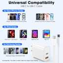 iPhone 17 16 15 Charger Fast Charging, 20W USB C Wall Charger Block with 6ft Type C to USB C Cable Cord for Apple iPhone 17/17 Pro/17 Pro Max/17 Air/16/16 Plus/16 Pro Max/15/15 Pro Max/iPad Pro/Mini