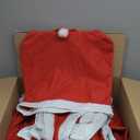 Xinnun 150 Pcs 19.69 x 23.62 Christmas Chair Back Cover Soft Santa Hat Christmas Chair Covers Red Xmas Dining Non Woven Protective Xmas Kitchen Dining Room Decorations for Home Office Holiday