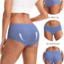INNERSY Women's Soft & Thin No Show Modal Underwear Quick Dry Panties for Summer 5-Pack (XXL)