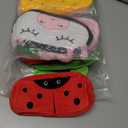 16 Pcs Cute Cartoon Pencil Cases Bulk Zipper Animal and Fruit Plush Pencil Pouch Boxes Japanses Kawaii Stationery Bag, Back to School First Day of School Supplies