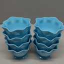 Ceramic Ice Cream Bowl, Plastic, Pack of 8, Blue