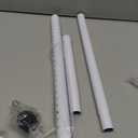 Abiglifty Sliding Door Security Bar, 1750inch Adjustable Window Security Bar with Rubber Tips, Heavy Duty Sliding Patio Door Security Bar,for Home Apartment Travel, White