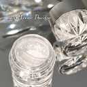 4 x GAOY Chrome Nail Powder, Mirror Effect Pearl Shimmer Glitter Pigment Mermaid Aurora Nail Art Decorations, Sky Mirror
