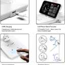 UK Plug Adapter Desk Lamp for 9 Level Brightness Touch Control & 5 Lighting Modes, 14W 900LM Dimmable Eye-Caring Reading LED Desk Light with USB Charging Port, Dimmable Home Office Desk Light