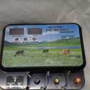 15.5 High Joule Electric Fence Charger, AC 110v-230v DC Multiple Powered, 15.5 Joule 600 Acres Electric Fence Energizer, Input 12V Output 12KV with Display and Alarm, Keep Out Predators