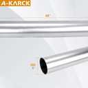 A-KARCK 5 Inch Stainless Steel Exhaust Pipe, 48" Length