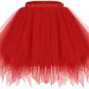 Bridesmay Women's Tutu Skirt 2025 50s Vintage Ballet Bubble Dance Skirts for Cosplay Party, Extra Large 