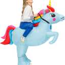 KOOY Inflatable Costume Adult,Inflatable Halloween Costumes,Unicorn costume adult,adult halloween costume women,Blow up Costumes (Black, S)