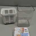 Greek Yogurt Strainer, 1100ml Multi Yoghurt Maker Strainer with Fine Mesh Bag & Lid for Thick Greek Yogurt, Soybean Milk, Kefir, Berries, Soup, Fruit Juice, Coffee