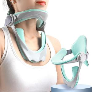 Neck Brace for Neck Pain and Support, 360 Adjustable Cervical Collar, Soft Neck Traction Device Neck Stretcher Orthotic Corrector, for Forward Head Posture Correction, Cervical Spine Pressure Relief