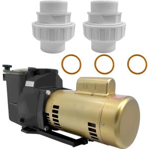 W3SP2610X15 Super Pool Pump 1.5 HP 115/230V 1.5'' Single Speed Replacement for Hayward, SP2610X15 for Inground Swimming Pools and Spas