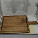 Premium American Dark Walnut Wood Cutting and Serving Board with Handle - Charcuterie Wooden Board - Durable, Stylish, and Versatile - Juice Groove - 16x9x0.8 in - Woodie Poppins