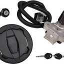 Compatible with Kawasaki KLX230 KLX230R KLX230S 2020-2023 Ignition Switch Kit Assembly Fuel Gas Cap Seat Lock Set with 2 Keys