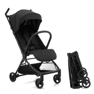 Gromast Travel Stroller for Airplane, Ultra Compact & Lightweight Only 9.9 lbs, Portable Infant Toddler Baby Stroller, w/UPF 50+ Canopy - Black