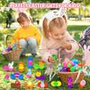 24PCS Prefilled Easter Eggs with Mochi Squishy Toys, Mochi Squishies Stuffed Plastic Eggs for Easter Basket Suffers, Mochis Squishy Novelty for Classroom Prizes, Egg Fillers, Kids, Gifts