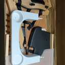 Cowiewie Natural Wooden High Chair for Babies & Toddlers 3-Tier Remove & 2 Adjustable Tray, 8 Adjustable Highchair with Cushions, Easy to Clean (Black)