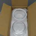 2 Cup Round Glass Food Storage Containers with Airtight Lids,18oz Round Glass Soup Container, BPA free food storage containers for Soup, Leftover. Microwave, Freezer, Dishwashe safe-4pack