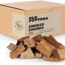 Old Potters Smoker Chunks, 12-14 lbs for Grilling, Smoking, and Wood Fire Cooking ~ 2 x 3 Inches, (Oak, 790 Cu in.)