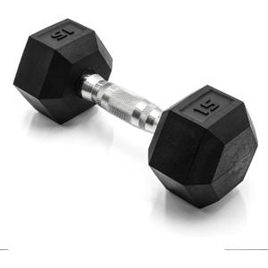 CAP Barbell Coated Hex Dumbbell Weight - Single | 10-120 lbs | Multiple Options