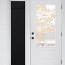 RYB HOME Panel Door Curtains for Sightlight, Blackout Full Privacy Assured Thermal Insulated Tricia French Door Shade for Small Windows, W12 x L69 inch, Black