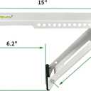 Window Air Conditioner Mounting Support Bracket, Universal AC Unit Window Stand Mount Brackets Support Up to 85 lbs Designed for 5,000 to 10,000 BTU A/C Units