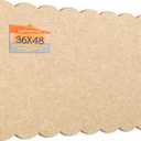 Scalloped Bulletin Board 48x36 inches, Decorative Felt Pin Board for Wall