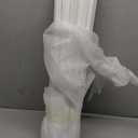 iLAND Miniature Dollhouse Accessories on 1:12 Scale 18pcs Wooden Dollhouse Trims & Skirting Board & Moulding Cornice 17 Long (Classic White)