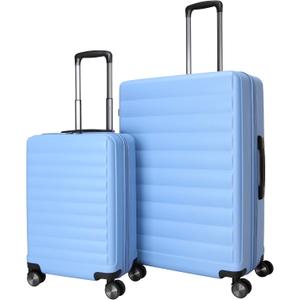 TRIPS EON 2-Piece Hardside 8-Wheel Spinner Luggage Set: 20" Carry-On & 28" Checked Suitcase Size Luggage, Ashleigh Blue