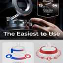 LISEN for Magsafe Car Mount, Magnetic Phone Holders for Your Car, Vacuum Phone Mount for Car Accessories for Women Men Jeep BMW, SuctionPro Gifts Kits, for iPhone 17 Pro Max 16 15 14 13 12