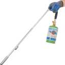 Flame King Propane Torch Weed Burner, 24000 BTU + Empty Refillable 1LB Empty Propane Cylinder Tank - Reusable - Safe and Legal Refill Option - DOT Compliant - 16.4 oz, Green