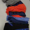 BAMBOO COOL Boys' Underwear Moisture-Wicking Breathable Boxer Briefs Soft Lightweight Tag-Free with Fly Pouch 6-Pack (Medium, Royal blue, navy Blue, orange-red, black, ocean Blue, gray(6-pack))