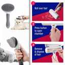 2 x Roller Pet Hair Removal ToolReusable Lint Roller - Cat and Dog Hair Remover for FurnitureDog Brush for SheddingPortable Multi-Surface Fur Removal Tool (Sofas,Carpets,Clothing,Bed Sheet)
