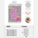 Pink Cheetah Wall Art You're Like Really Pretty Poster Preppy Aesthetic Trendy Dorm Room Canvas Prints For College Dorm Room Decor 8x12inch Framed (style-5)