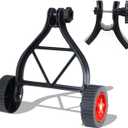 String Trimmer Wheel Attachment, Lawn Mower Auxiliary Wheel, Push Behind Weed Trimmer, Adjustable Support Wheels for String Trimmer Weedeaters Grass Cutter Brush Cutter Garden