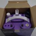 4-in-1 Electric Balloon Pump for All Balloons, Inflatables, and Sports Balls, Triple Inflating Ports for Latex Foil 260q Mylar Balloon, Inflator Deflator for Air Beds Pool Floats Yoga Balls (purple)