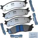 Bendix Fleet Metlok MKD965FM Semi-Metallic Front Brake Pads for Dodge Ram 1500 2008-2006, Ram 2500 2008-2003, Ram 3500 2008-2003, Ram 4000 2008-2005