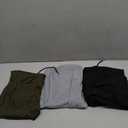 3 Pack Boys Pants Summer Cotton Blend Wide Straight Leg Lightweight Sweatpants Kids Casual Joggers with Pockets (XL)