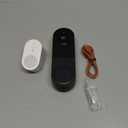 Orbitell Wireless Wi-Fi Video Doorbell Camera with Two Way Audio, AI Motion Detection, Night Vision and Cloud Storage, 2.4G Wi-Fi only (Black)