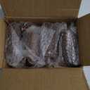 Yes4All 4 Inches Round Wood Furniture Legs Set of 4 - Wooden Replacement Feet for Couch, Bed, Bench - Adjustable Sofa, Ottomans Tapered Leg with Leveler - Brown Rubber Wood Parts for Table, Chair