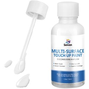 White Touch Up Paint High-Gloss Multi Surface Acrylic White Touch Up Paint Pen Scratch Repair for Metal,Walls,Cabinets,Appliances,Wood,Door,Furniture,Enamel 1.5 Fl Oz