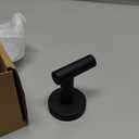 JQK Black Bathroom Towel Hook, Coat Robe Clothes Hook for Bathroom Kitchen Garage Wall Mounted (4 Pack), 304 Stainless Steel Matte Black, TH100-PB-P4