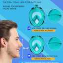 Greatever G2 Full Face Snorkel Mask with Latest Dry Top System,Foldable 180 Degree Panoramic View Snorkeling Mask with Camera Mount,Safe Breathing,Anti-Leak&Anti-Fog