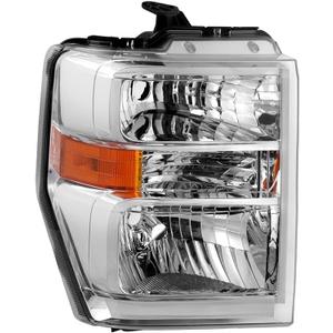 ( POE ) Ford E150 E250 08-14 / E350~E550 SuperDuty 08-19 / E550 08-17 / F650 F750 16-17 Crystal Headlight - Low Beam-H13(Not Included) ; High Beam-H13(Not Included) ; Signal-3157A(Included) - OE Right