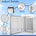 Waterproof Outdoor Project ABS Plastic Junction Box IP67 Weatherproof Dustproof Enclosure with Hinged Cover, Mounting Plate,Wall Brackets for Power Project (Grey,17.7"x13.8"x7.9")