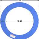 LANGXUN Universal Trampoline Repalcement Safety Pad, 8ft 10ft 12ft 14ft 15ft 16ft Waterproof Surround Spring Foam Cover for Round Frame