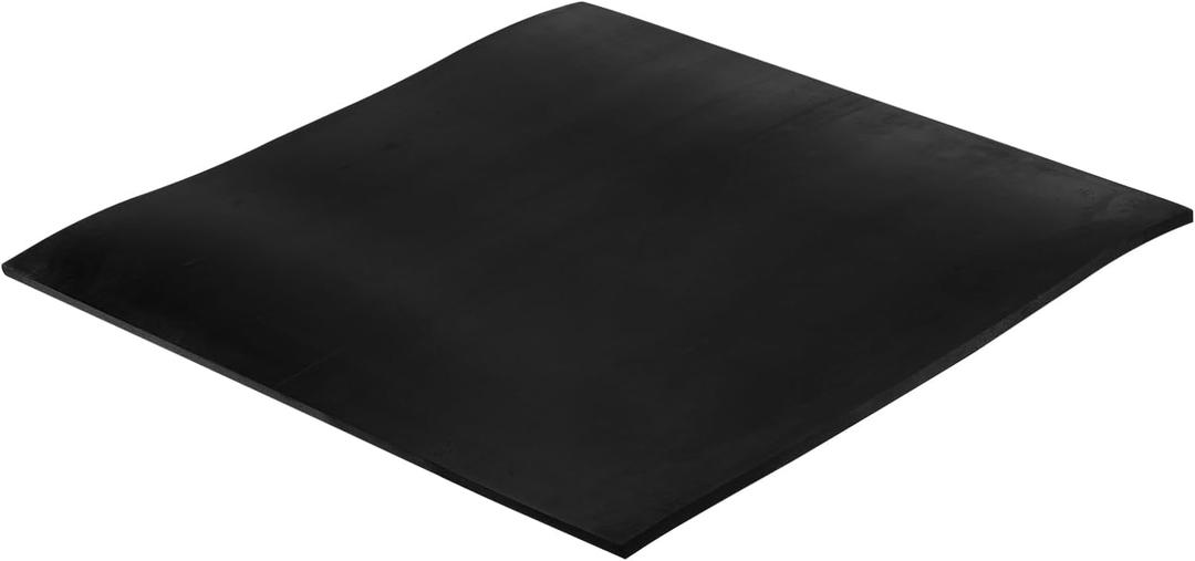 PATIKIL Shock Absorbing Mat, 1 Pcs Rubber Anti Vibration Pads 20" x 20" x 0.16" for HAVC Washing Dryer Air Conditioner Garage Floors Car, Black