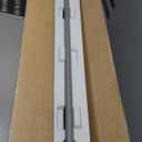 34" Square Folding Card Table, Fold-in-Half Utility Dining Portable Table Heavy Duty HDPE White Plastic Foldable with Carrying Handle Indoor Outdoor for Picnic, Camping, Party